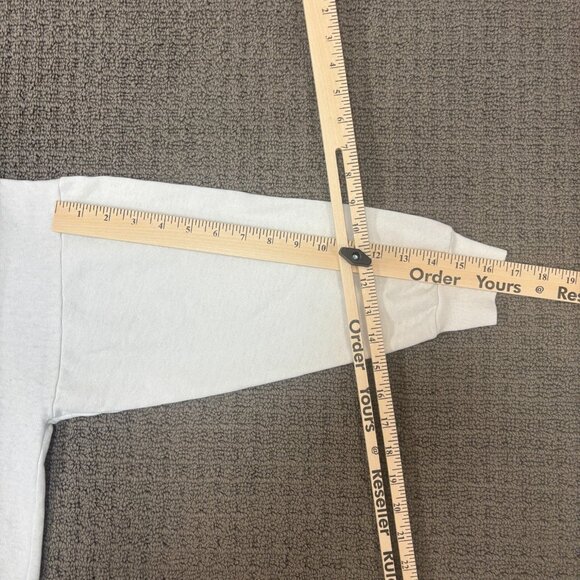 Vintage Pullover Sweatshirt Medium Lightweight Fleece Teddy Bear Kitten Coquette - Picture 7 of 13